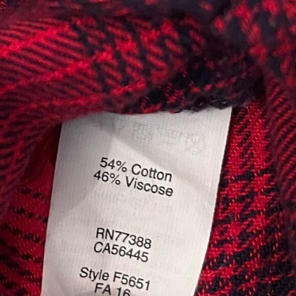 Madewell Ex-Boyfriend plaid Shirt. - Picture 6 of 7